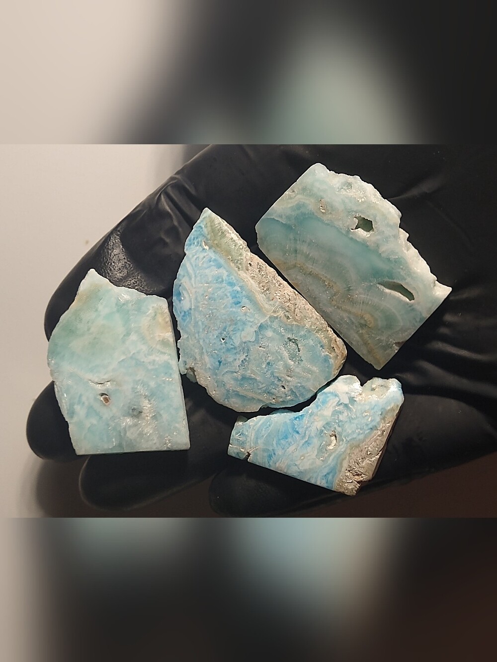 Baby Blue Aragonite Slab Clearance Lot